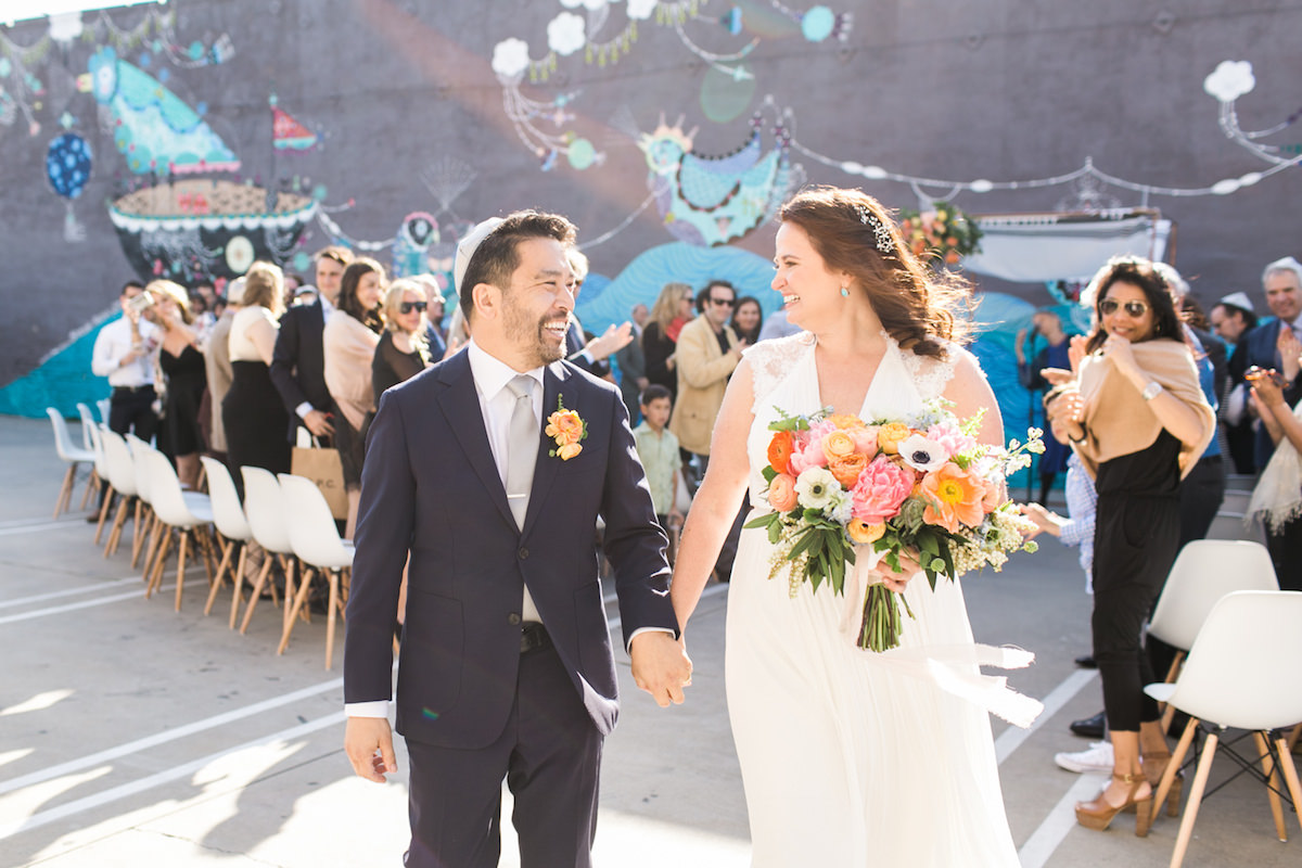 creative colorful wedding