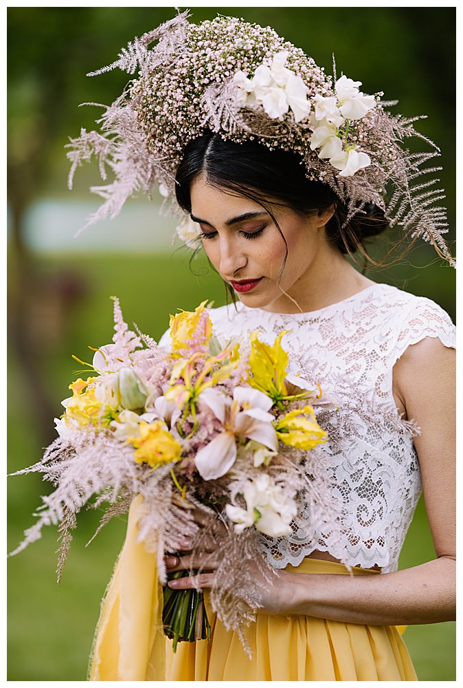 two-piece-wedding-dress-with-lace-top