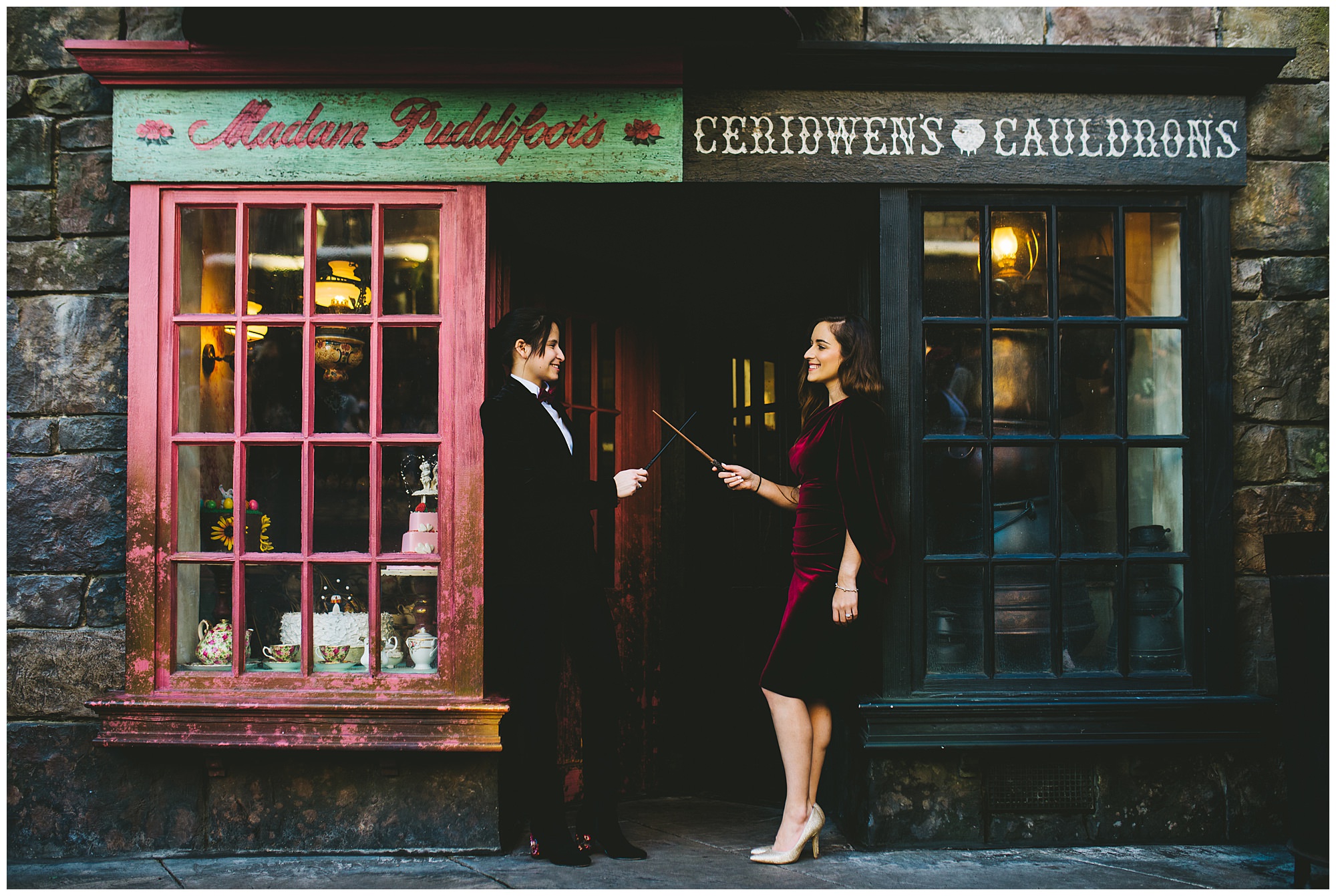 Wizarding World of Harry Potter Engagement Shoot