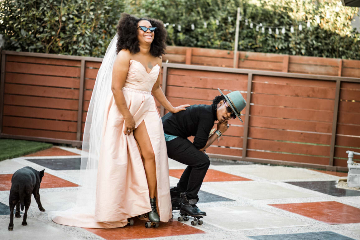 Autumnal Equinox Elopement with Roller Skating