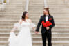 Red and Black Wedding Inspiration at Charlotte Museum